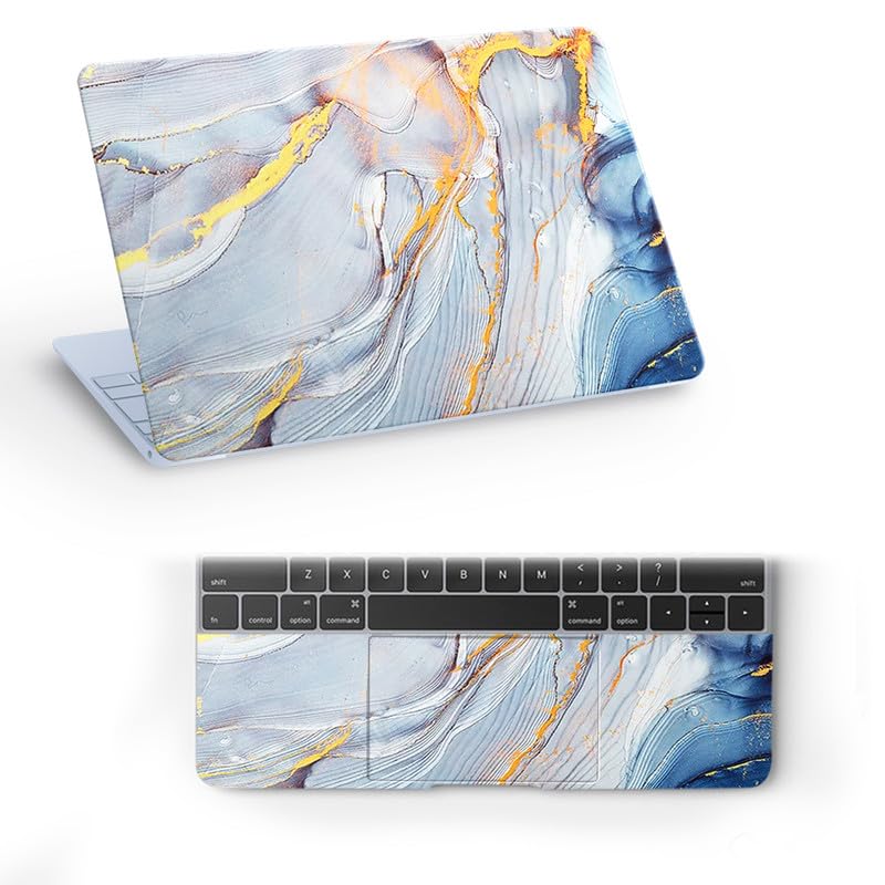 Image of Marbel D27 Top+Wrist Pad Vinyl Laptop Skin /Sticker /Cover for 15 to 15.6 Inches Laptops Laminated-Removable-HD Quality Compatible for Hp-Dell-Sony-Lenovo-Asus etc.(15x10 Inches)