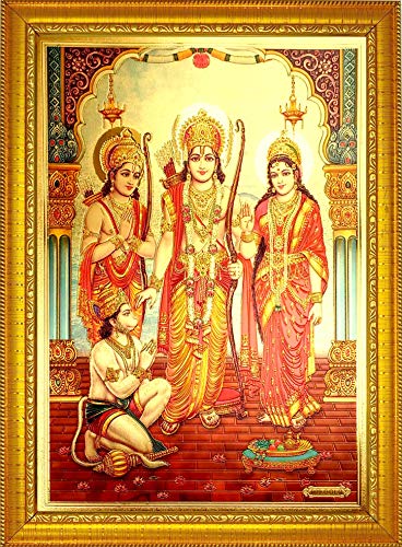 Image of ADA Handicraft Aluminum Plated Wood Photo Frame (35 x 25 x 1 cm, Multicolour),Wall Mount