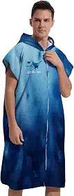 Toalha de microfibra macia para troca de poncho de surfe, roupão de banho, tecido felpudo com capuz e zíper, secagem rápida para mulheres, homens, toalha poncho com capuz (estilo D)