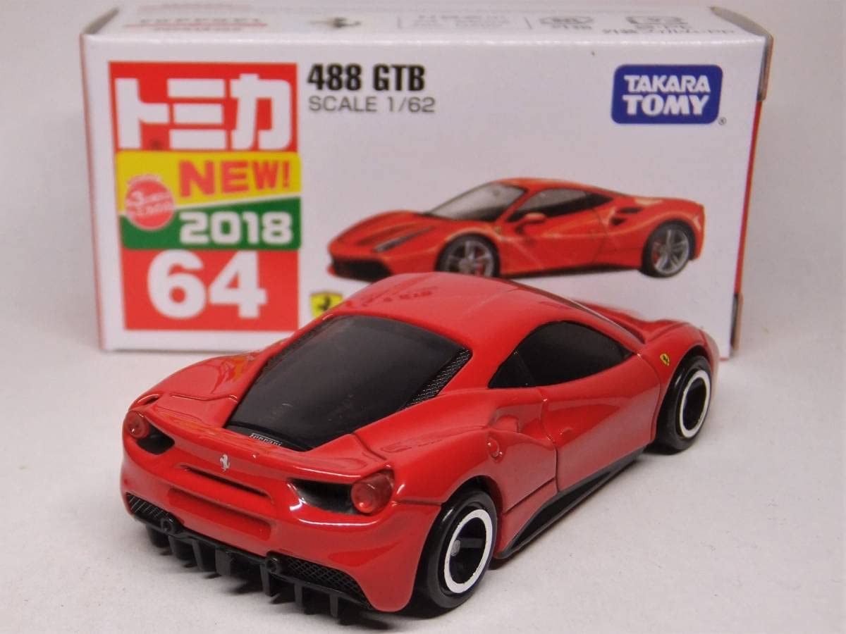 Amazon | トミカ No.64 フェラーリ 488 GTB | ミニカー・ダイキャスト