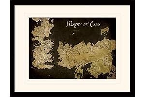 Game of Thrones, The Lands of Ice and Fire 30x40CM Westeros and...