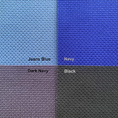 Image of Aida Cloth 14 Count Cross Stitch Fabric,19x28inch (14CT,Dark Navy)
