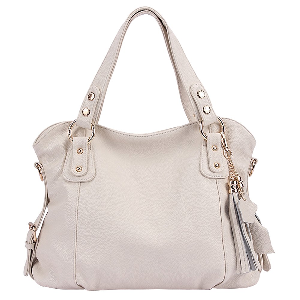 SHUhua European & American Fashion Tassel Handbag WOmen Top-Handle Bag-beige