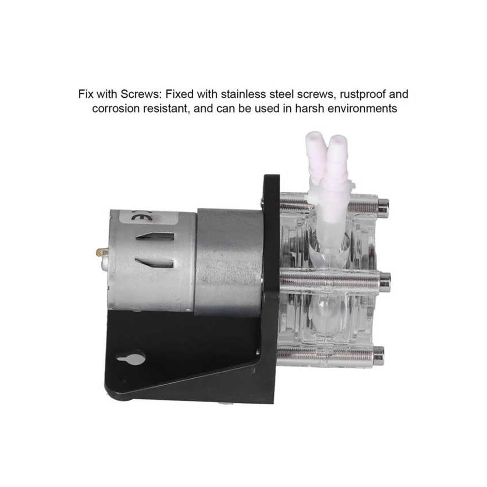 RAHBI Bomba peristáltica DC 12V 24V, 3 Rodillos, 500 ml/M, Bombas dosificadoras de líquido de Gran Flujo con Manguera de Silicona for análisis de Laboratorio de Acuario al vacío Leisurely (Size : 24V