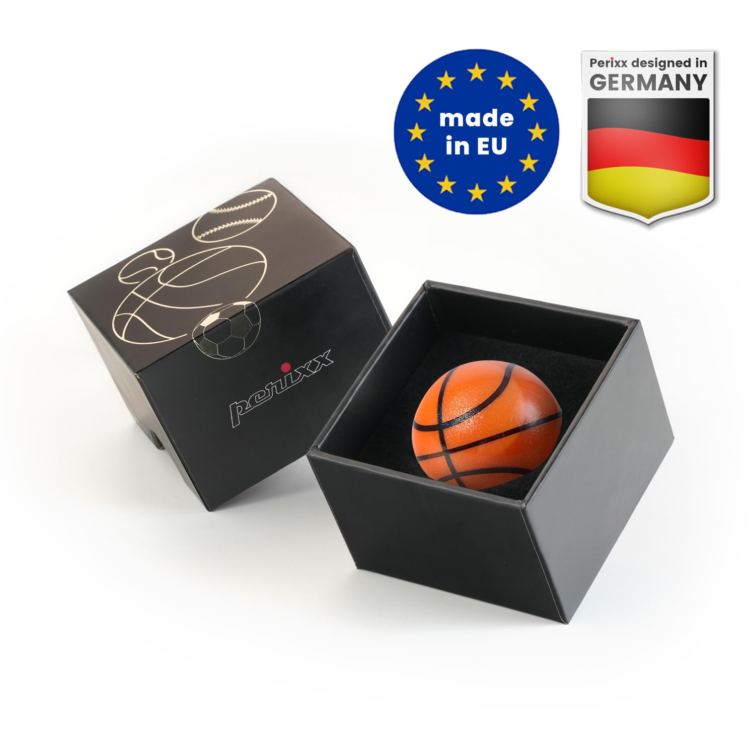 perixx PERIPRO-303 BKB Balle de Sport 3,4 cm – Design Amusant de Balle de Basket-Ball – Compatible avec M570, M575, PERIMICE-517/520/717/720, et Autres Souris Trackball de 3,4 cm