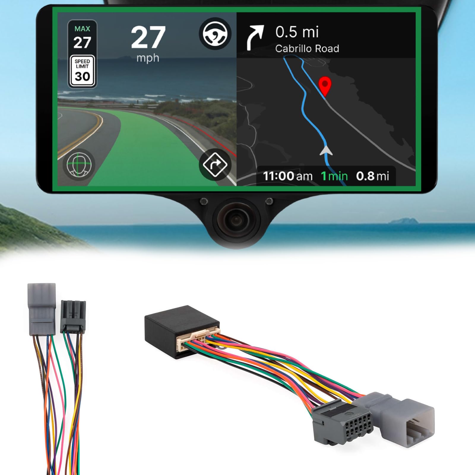 Replacement Harness Compatible with Comma 3X Replacement Part Honda Models Processor Control Camera Adapter Harness Autopilot Car Harness Openpilot Accessories (Honda/Bosch)