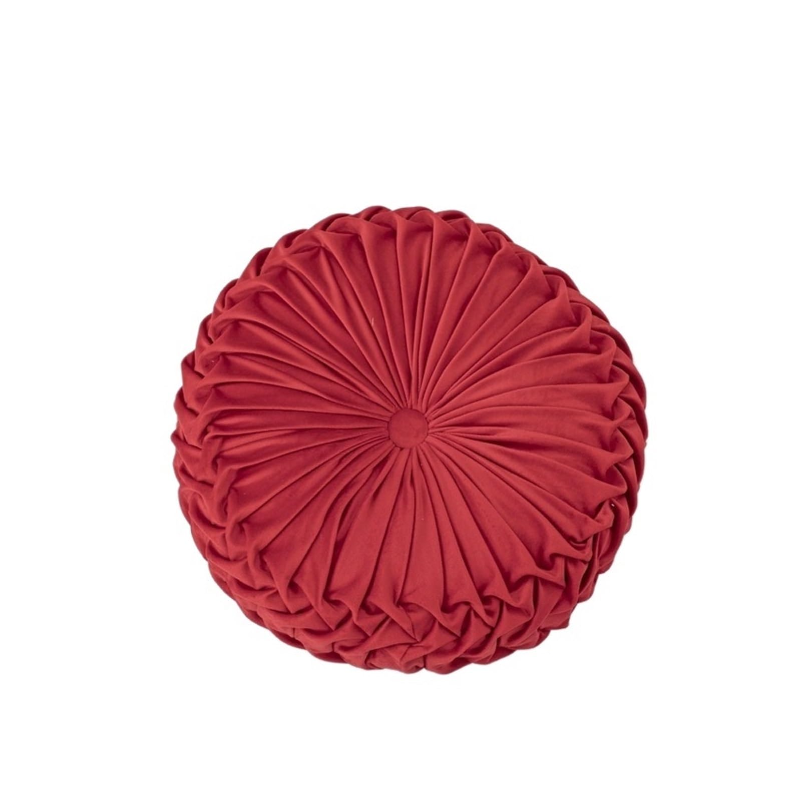 HEUchuan Round Velvet Pleated Throw Pillows 15''