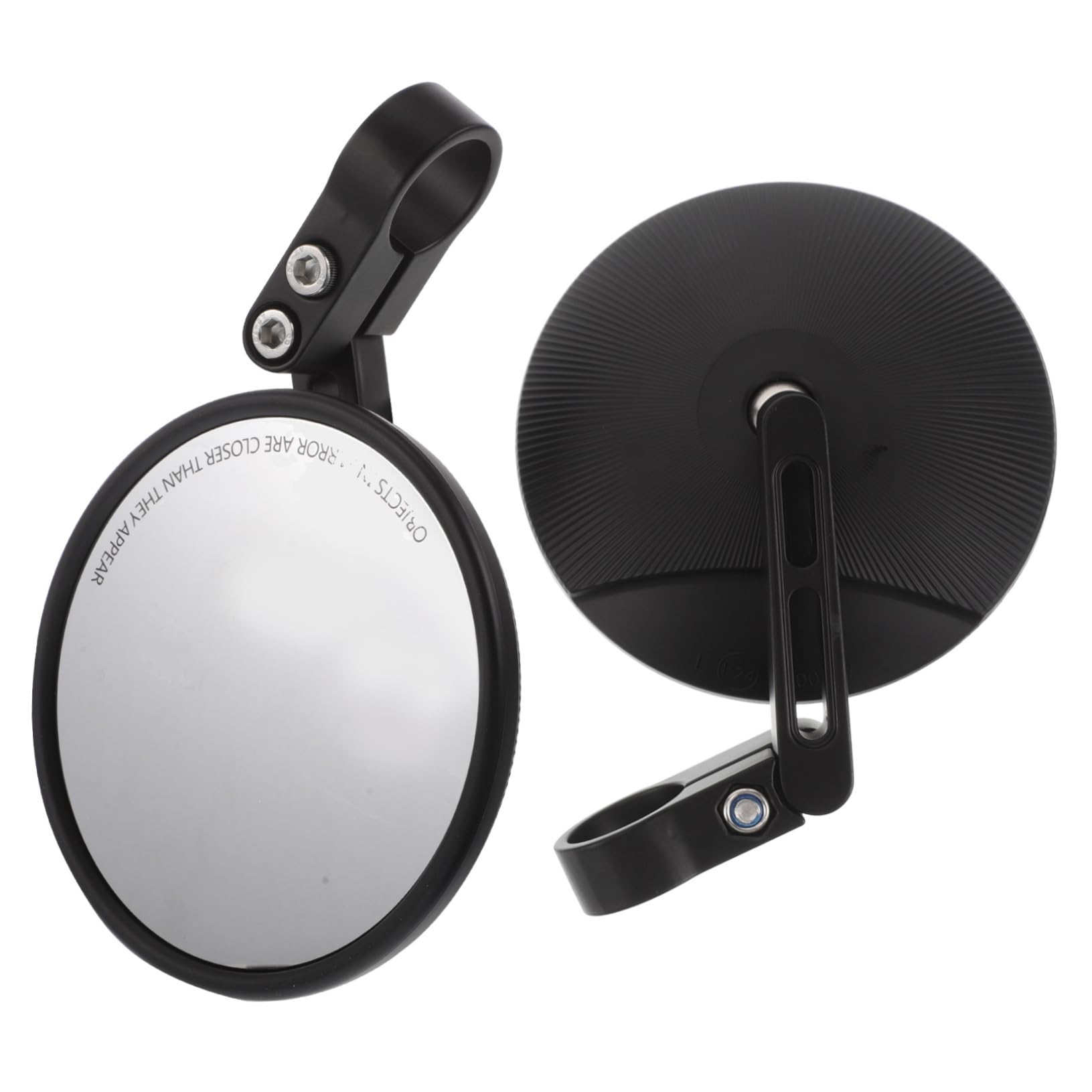 Rétroviseur de Guidon pour Vélo, Lot de 2, Noir, 22-24 Mm