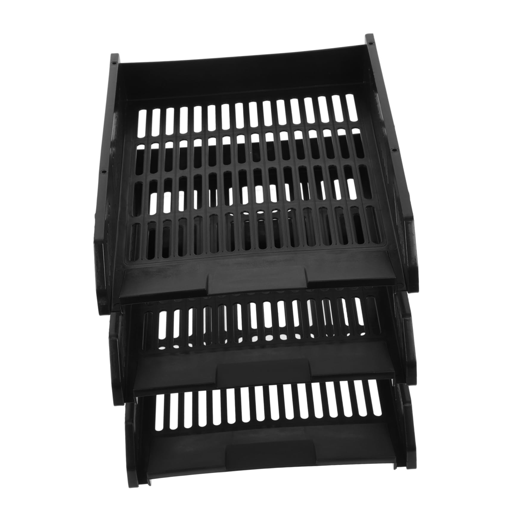 DOITOOL 1Set Stackable Paper Tray Organizer for Office Desk File Storage Rack Document Holder Efficient File Sorter for Home and Office Organization