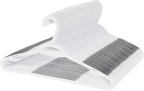 Neatfreak - Juego de 40 perchas delgadas antideslizantes para ropa que ahorran espacio con ganchos para lencería y pantalonesbarra de accesorios,