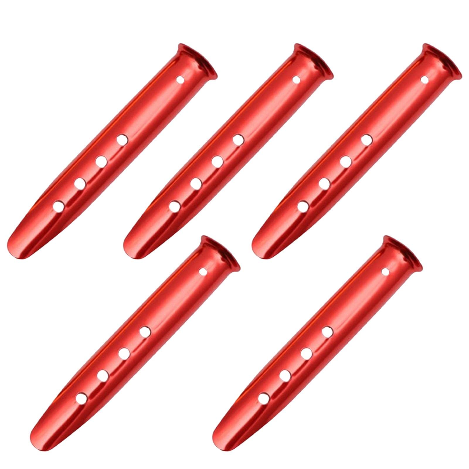 5Pcs Portable Tent Stakes Pegs Ground Nails Snow Sand Camping Red 23cm Sporting Goods|| Outdoor Sports|| Camping & Hiking|| Tents & Canopies|| Tent & Canopy Accessories-image-43