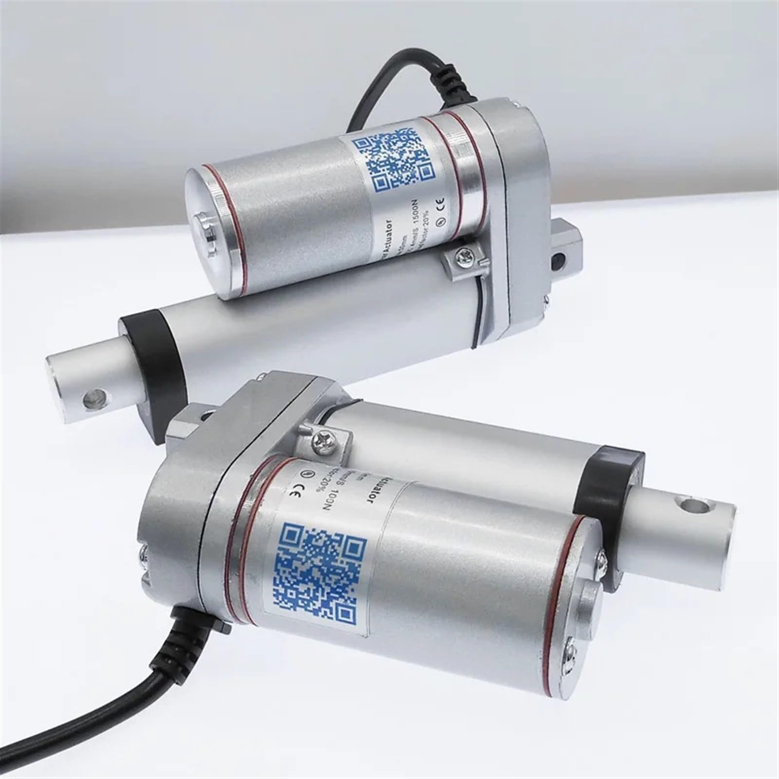 Attuatore lineare Motore Elettrico 12V dc 50mm 30mm 100mm Corsa 24V Apri Finestra 100N300N500N700N1000N1200N1500N(Black 50mm,12V 700N 15mm s)