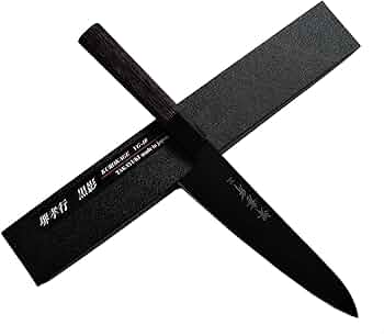 【美品】堺孝行 黒影 VG-10 牛刀 210mm フッ素加工 黒 包丁 堺 孝行 黒影 牛刀 包丁 VG10 鎚目フッ素加工 210mm ウエンジ柄