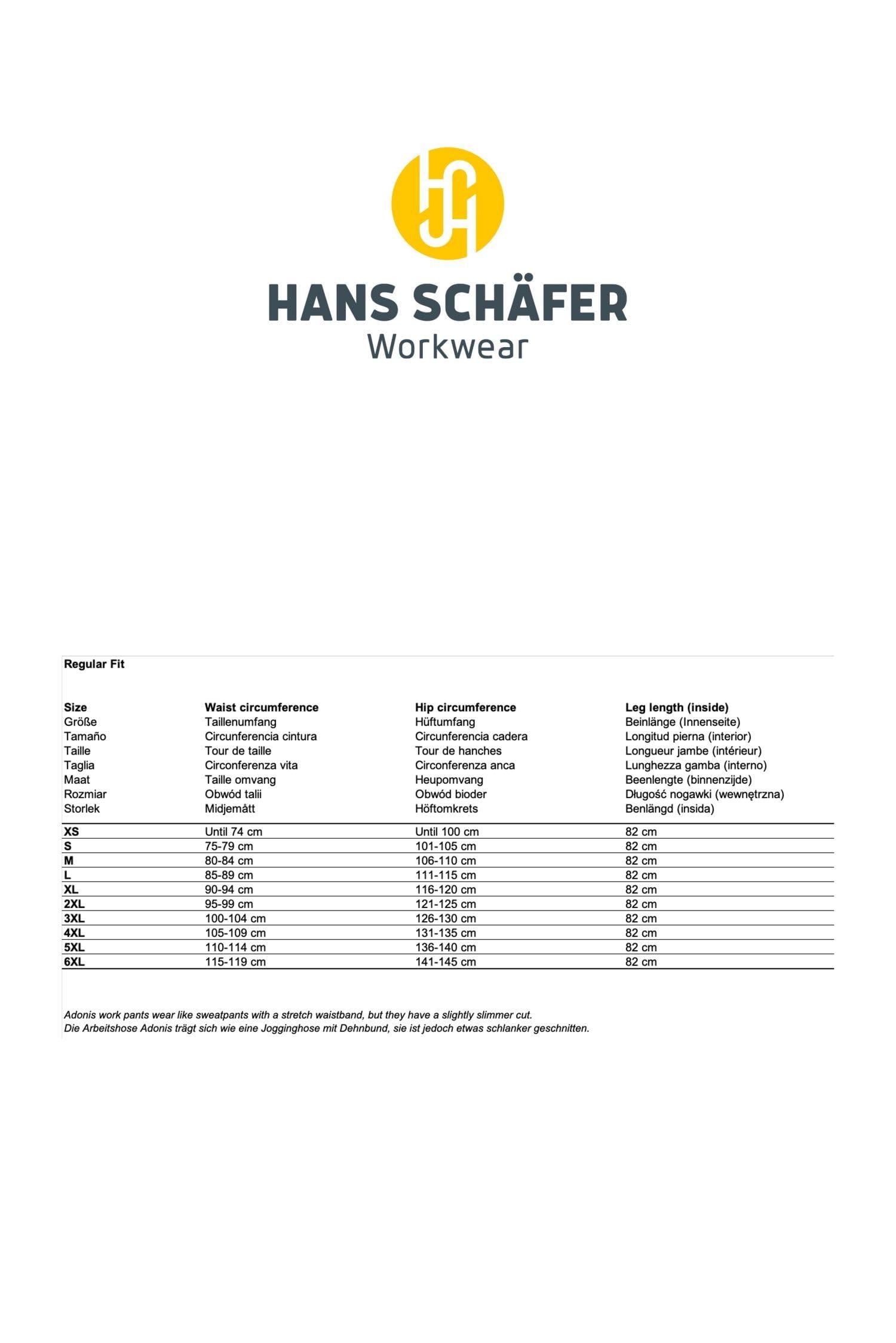 HSW Professional – Lange Arbeitshose für Herren – Funktionelle Bundhose mit Knieverstärkung und vielen Taschen – Bequem wie eine Jogginghose