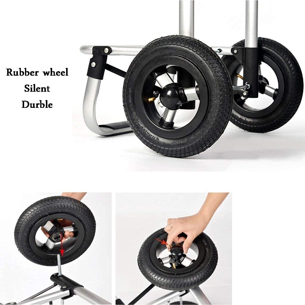 Carrito inflable ligero con ruedas, equipo deportivo duradero y plegable para un transporte sin esfuerzo, perfecto para actividades al aire libre, eventos, camping y viajes