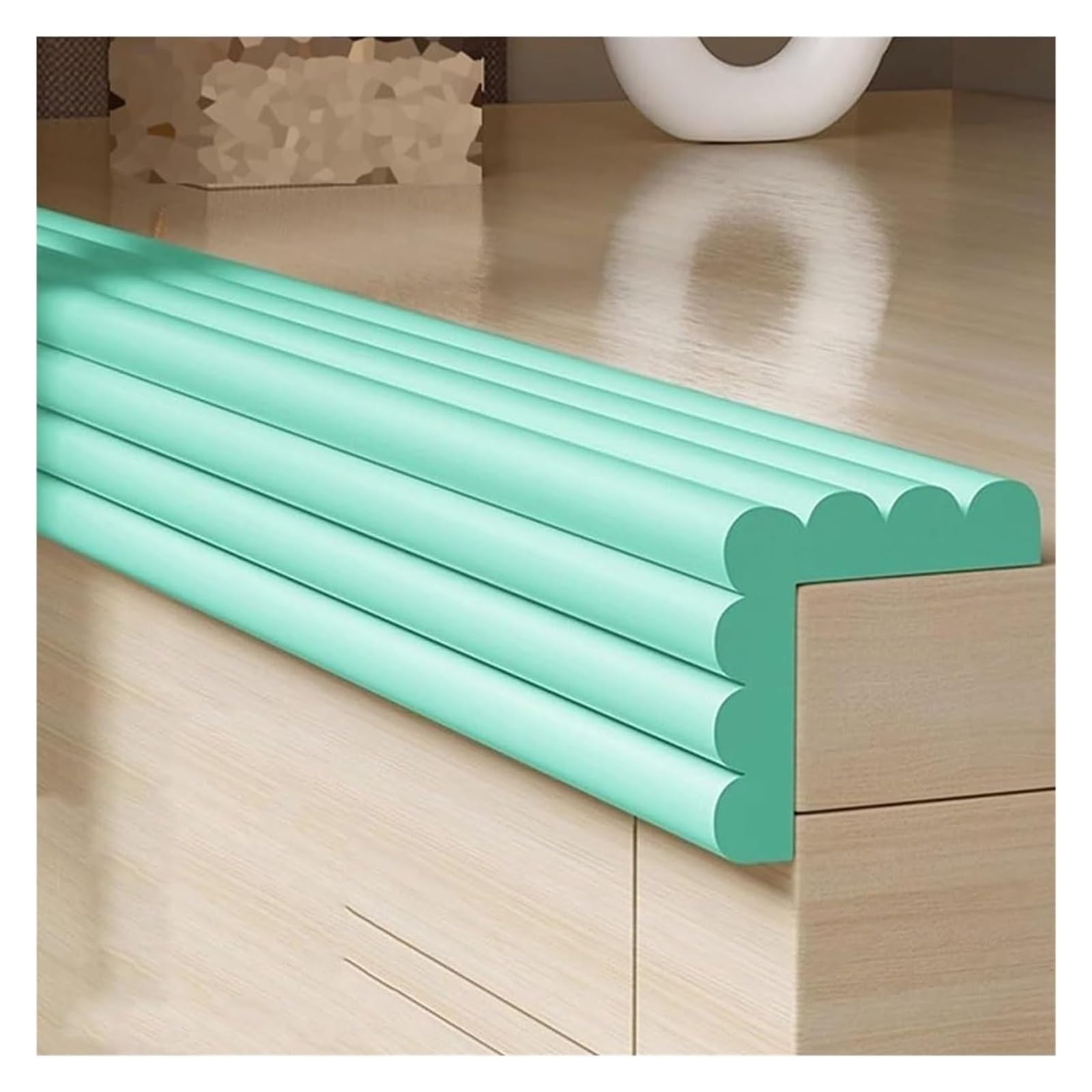 Tira Protectora para Bordes, Tira Protectora de Esquinas Espuma autoadhesiva, Multicolor, 2-20m(BLU,10m/32.8ft)