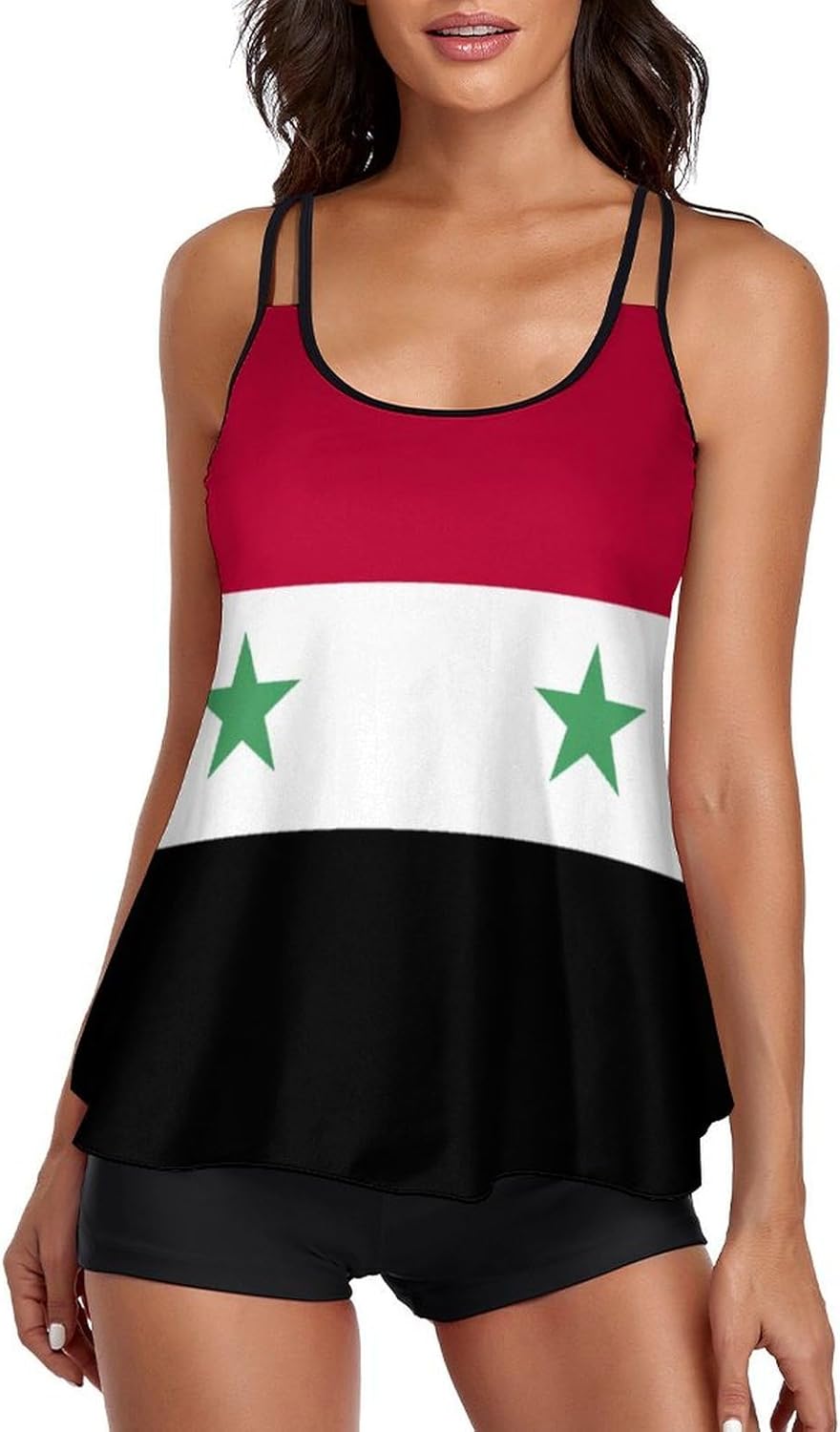 Women's Swimsuit Tatarstan Flag Two-Piece Swimwear Sets Swimsuits