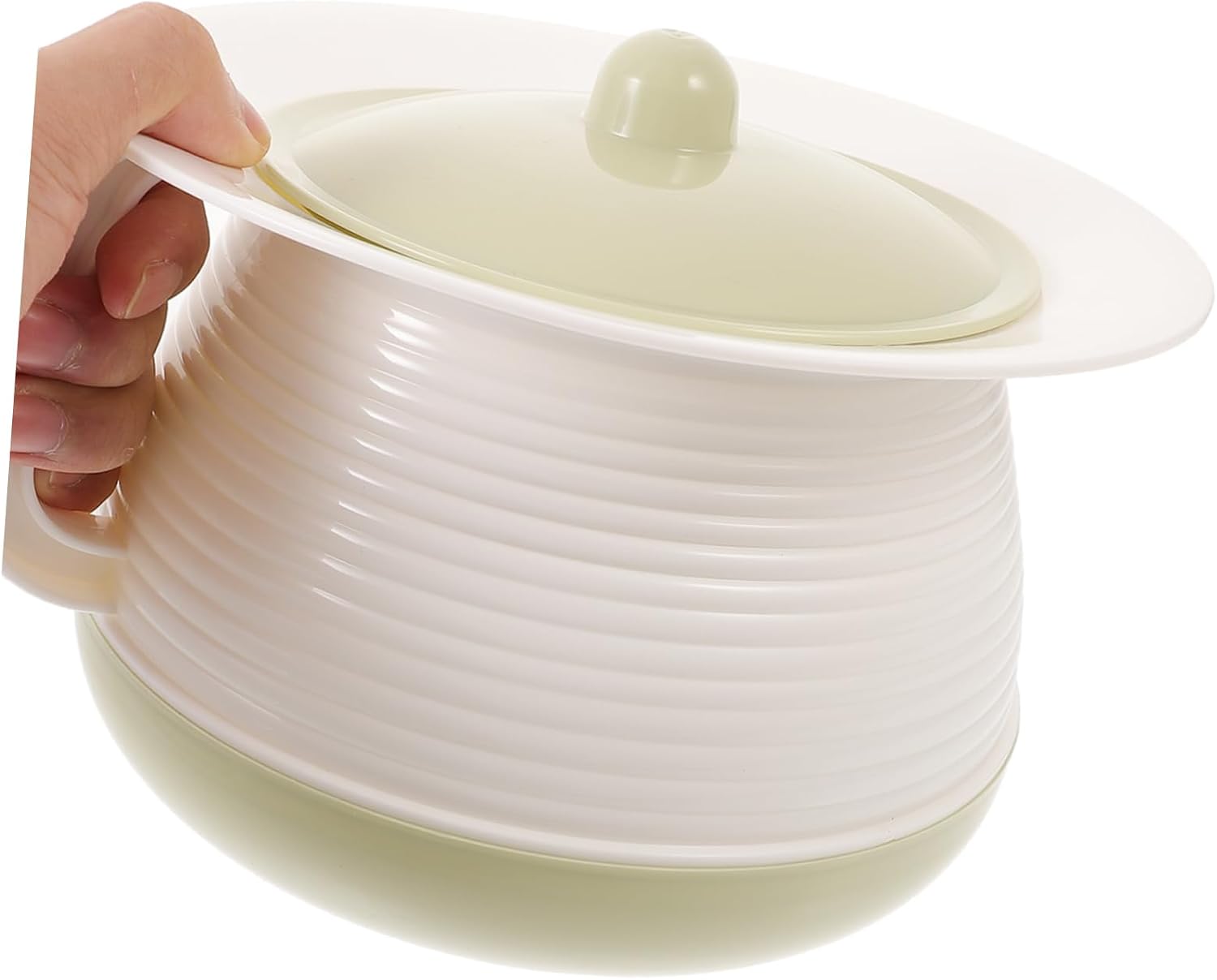 Holibanna Portable Spittoon with Lid Thickened Urine Pot for Adults and Boy Girl Drop-Resistant Household Bedpan Easy to Clean for Elderly and Pregnant Women