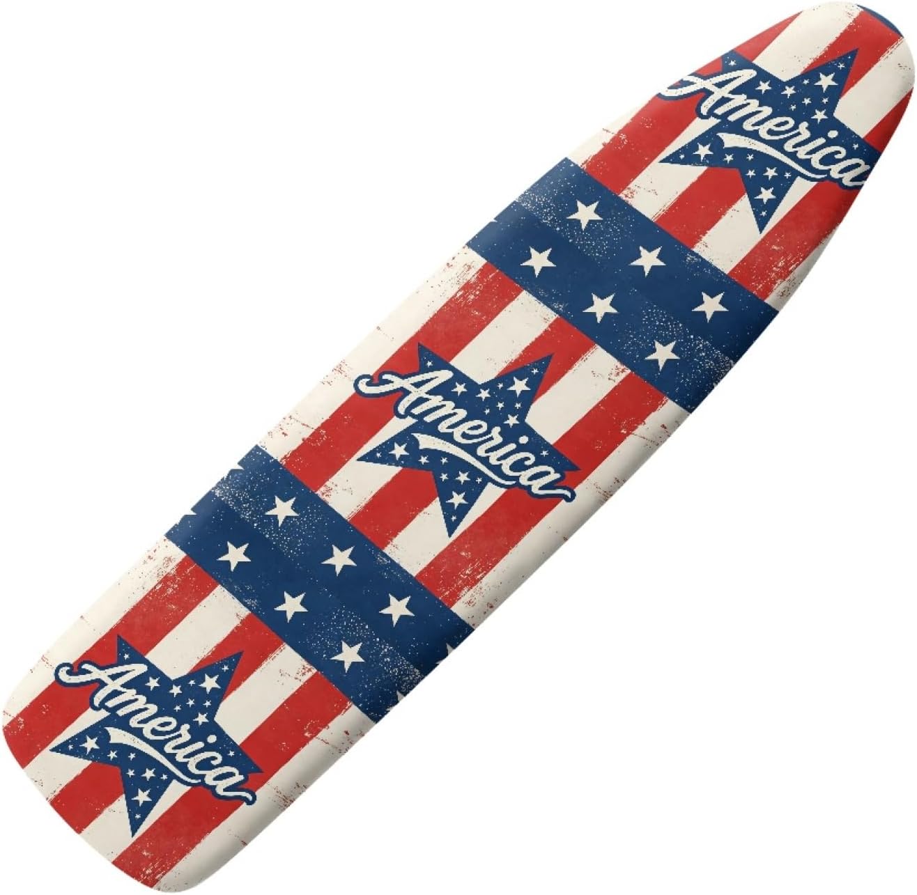 4th of July Ironing Board Cover, 16"x55" Standard Ironing Board Cover with Elastic Edge and Hook and Loop Fasteners, Scorch & Stain Resistant, Polyester Home Ironing Board Covers, Sky Glow