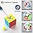 Vdealen Speed Cube Set, Puzzle Cube Bundle of 2x2x2 3x3x3 4x4x4 Pyramid Magic Cube Set, Birthday Party Christmas Stocking Stuffers Gift for Kids Teens Adults(Stickerless)