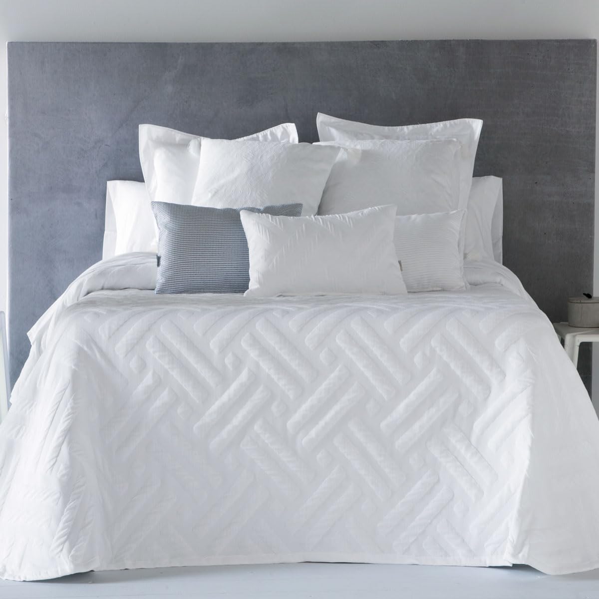 Lanovenanube Colcha Capa Fina Vento Cama 150 cm (250x265cm) Blanco