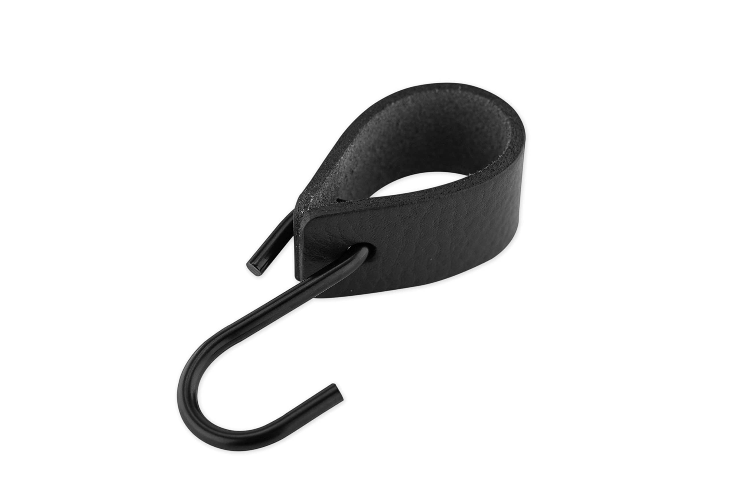 Brute Strength S-Haken mit Lederschlaufe – Anthrazit – 12 St. Kleiderhaken
