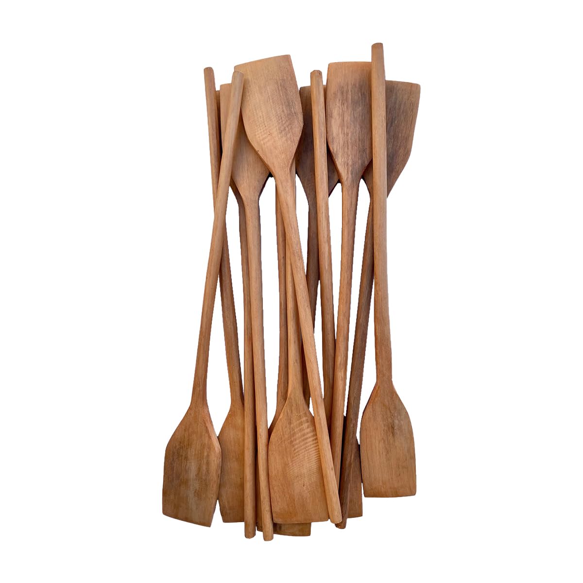 Kit 2 Espátula de madeira maciça 60cm pá de angu pizza doces
