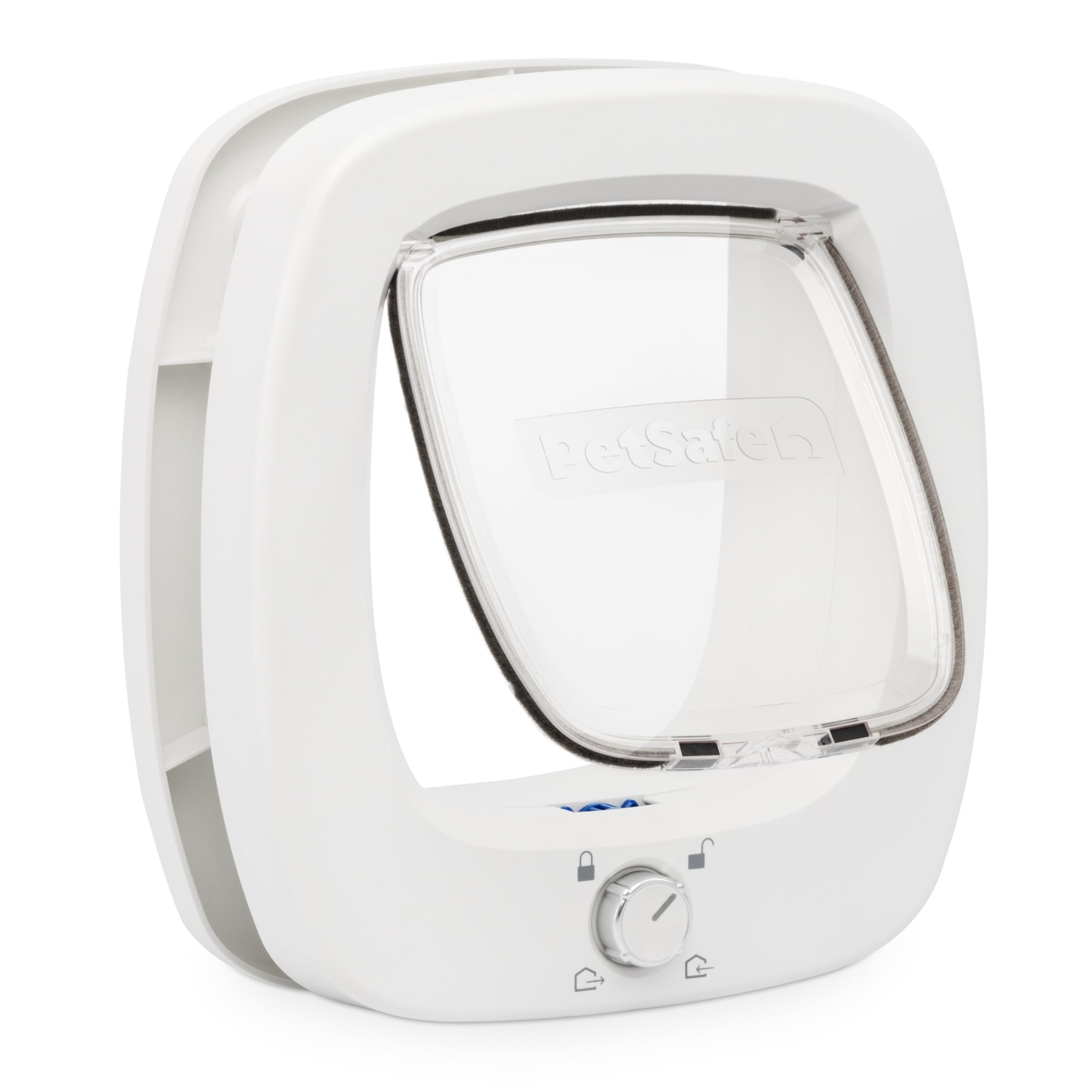 PetSafe Gatera con Microchip - Puerta para Mascotas Interior y Exterior - Bloqueo de 4 Modos y Cierre Suave - para Gatos y Perros Pequeños de hasta 11kg