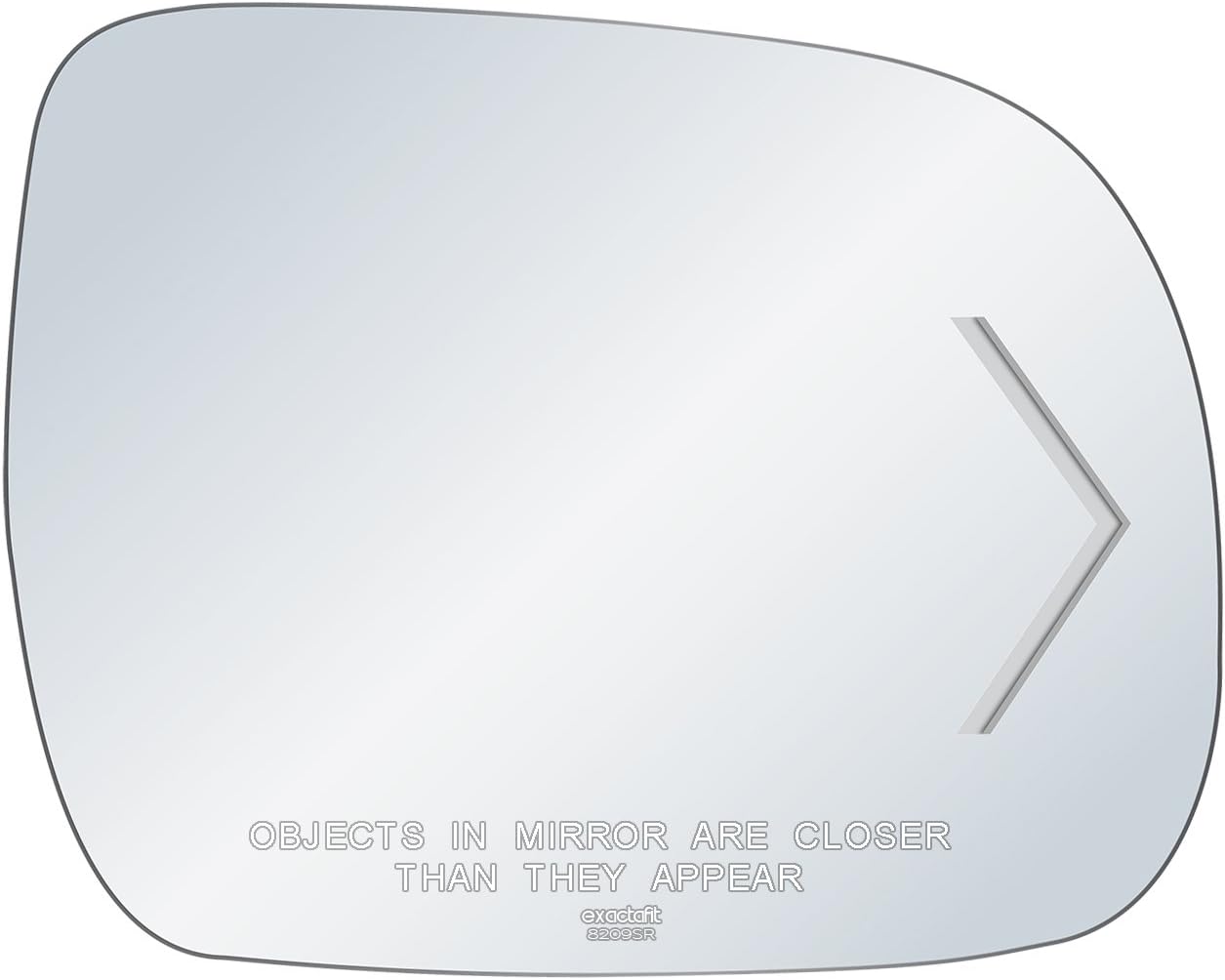 Rugged TUFF exactafit Driver Side Rear View Mirror Glass Compatible With 2006-2010 Toyota Sienna - Left Hand Upper Flat Fits 8209SR Adhesive Install