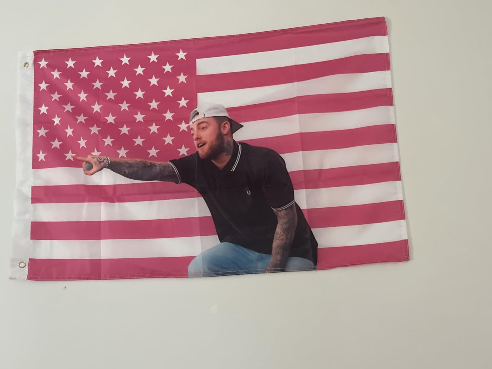 Custom American Tapestry Flag with Picture photo review