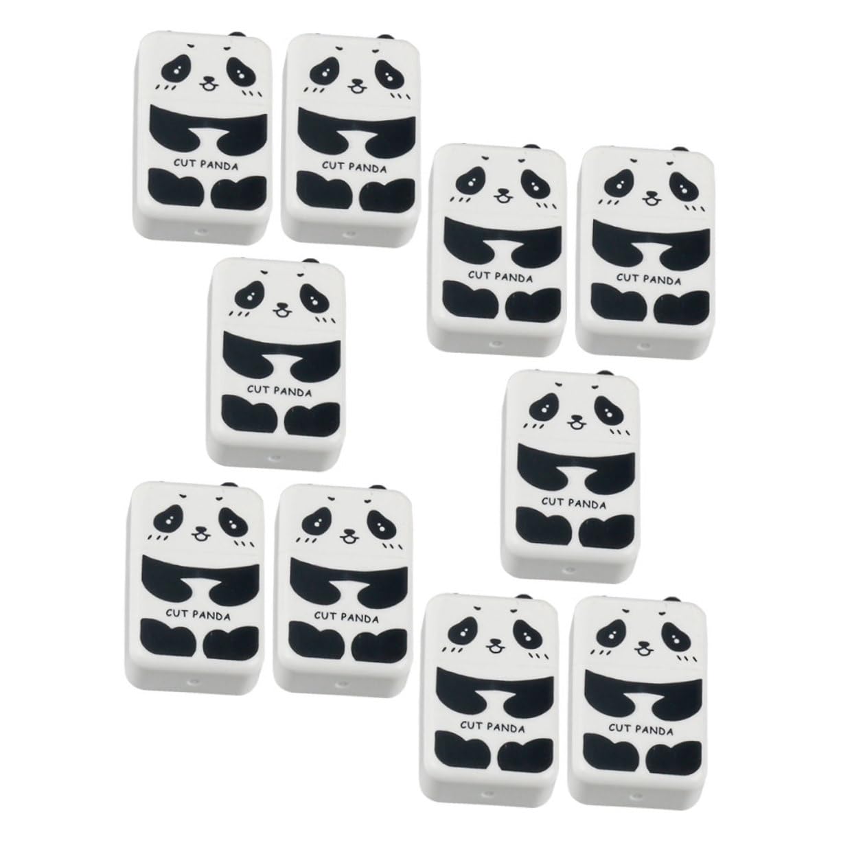 HOMSFOU 4 Sätze Panda Radiergummis Kreative Radierer Für Künstler Niedliche Bleistift Radiergummis Für Schule Und Büro Geschenkidee Für Freunde 10 Stück * 4