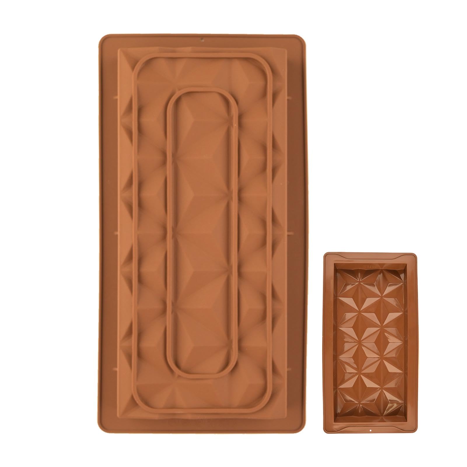 Stampi in silicone per barrette di cioccolato fondente. Stampo in silicone per cioccolatini, stampi per cioccolatini, stampi in silicone per uso alimentare, per dolci, spessore profondo, 24 x 13 x 2,6