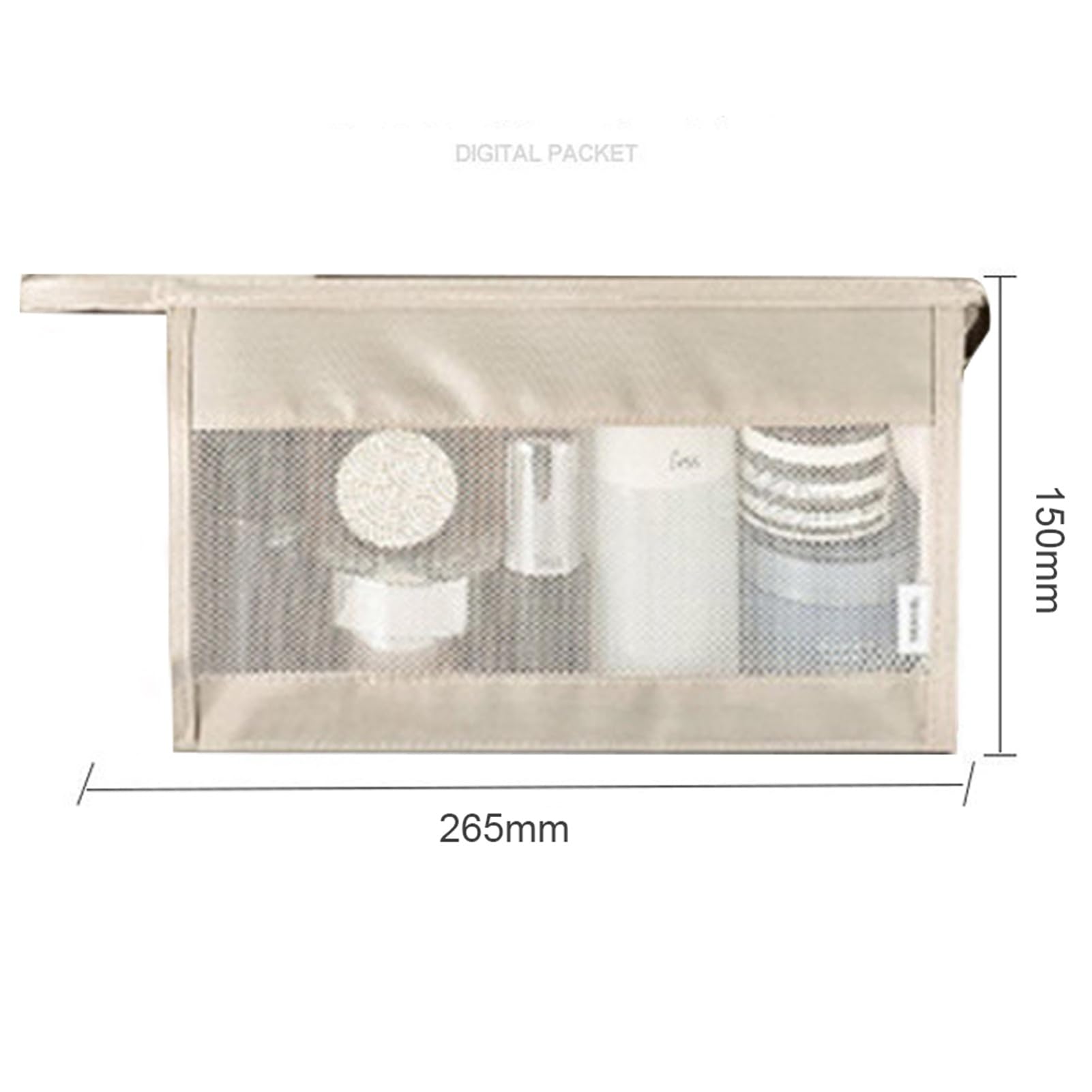 Ejoyous Cubi di Imballaggio per Valigie, Set da 8 Pezzi, Organizzatore da Viaggio a Compressione, Beige