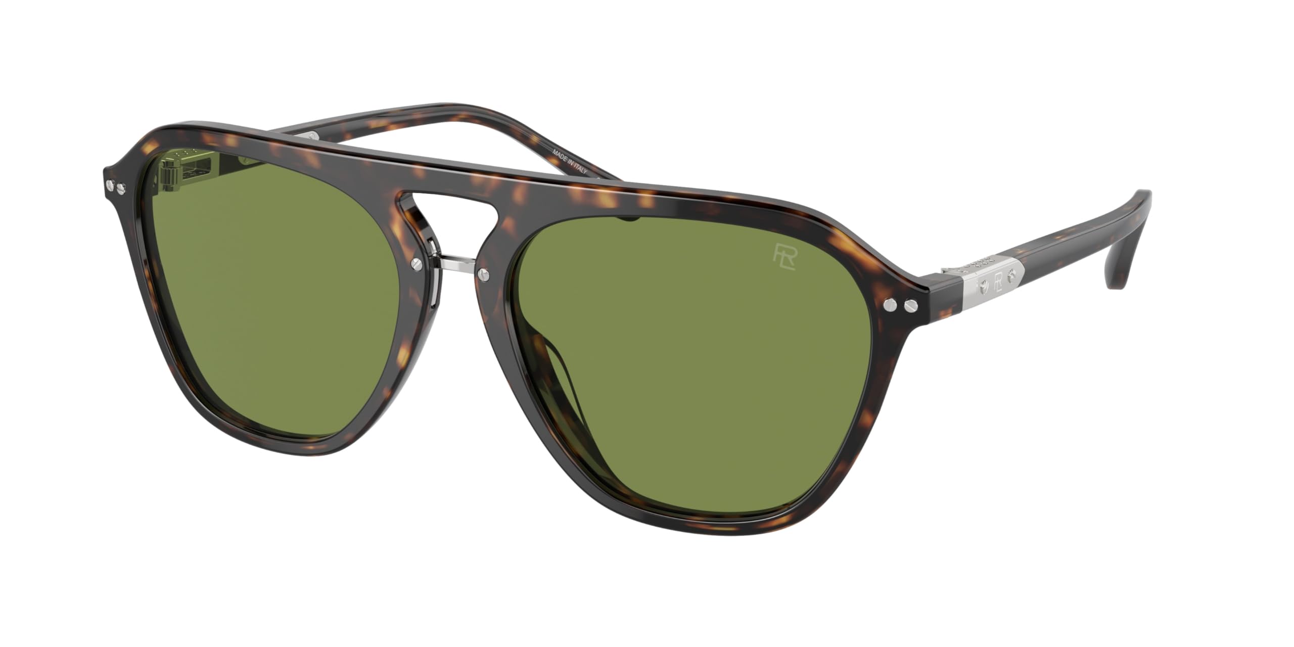 Ralph Lauren Sunglasses RL 8219 U 50034E Dark Havana Green Crystal Standard