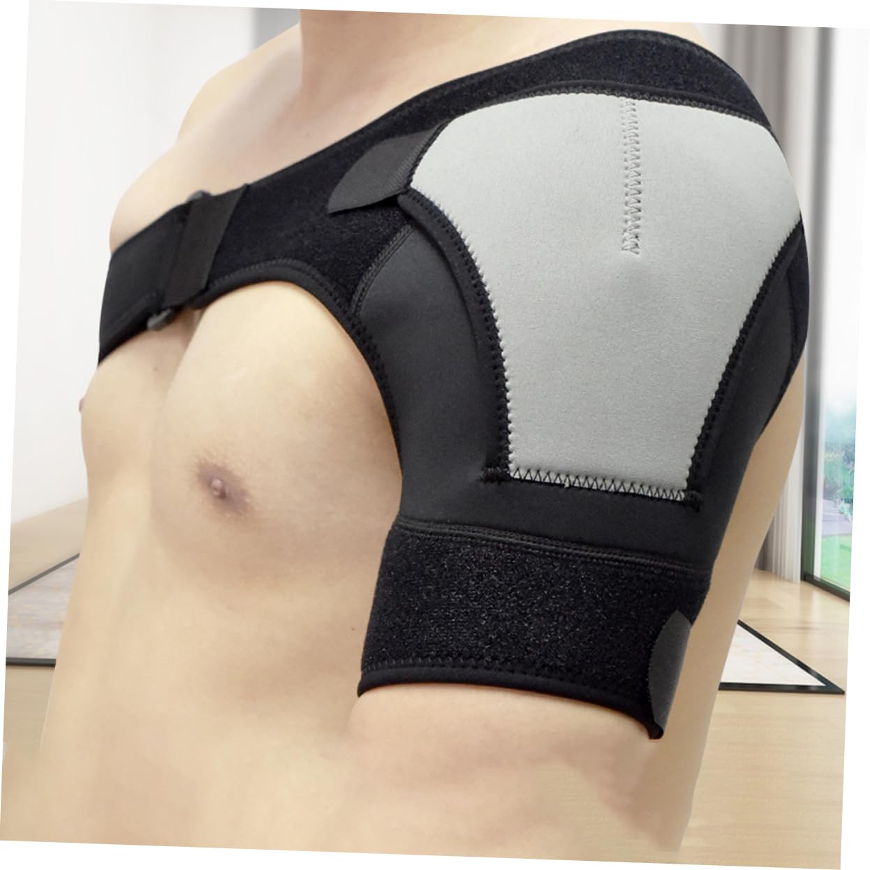 Ipetboom Shoulder Support Brace Compression Sleeve Relief from Shoulder Strain and Injury Made for Comfortable Long-term Use