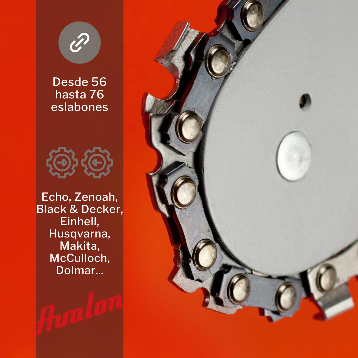 Catena Per Motosega Ricambio LUX-TOOLS Per L 15 Cm Passo 1/4" 32 Maglie - Foto 6