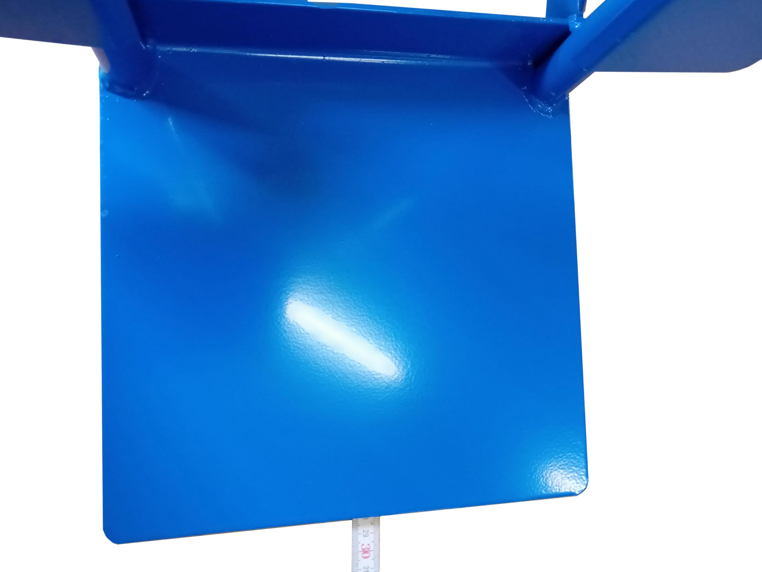 RLW Profi Stahlrohr Sackkarre Stapelkarre Maximium 300 kg - Schaufel 280x280 mm - Made in EU - kein Asien-Import (Räder nach Ihrer Wahl) (Luftrad schwarz/PVC-Felge rot/Gleitlager)