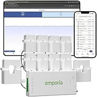Emporia Vue 3 Home Energy Monitor: Real-Time Power Usage, Solar Net Metering, UL Certified Circuit Monitoring