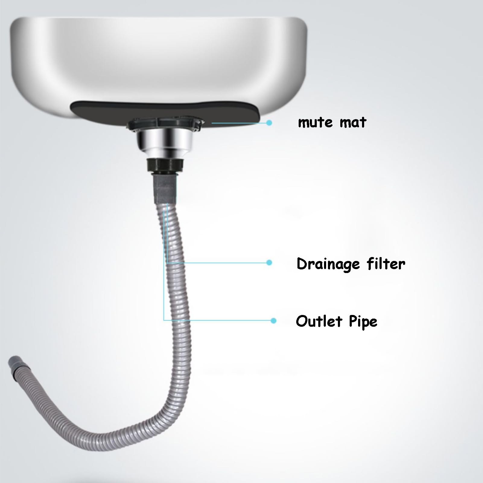 Fregadero de acero inoxidable, fregadero de cocina cuadrado de un solo seno con cesta coladora y grifo de agua fría y caliente, lavabo empotrado/sobre encimera para el hogar, la cocina y el jardín.