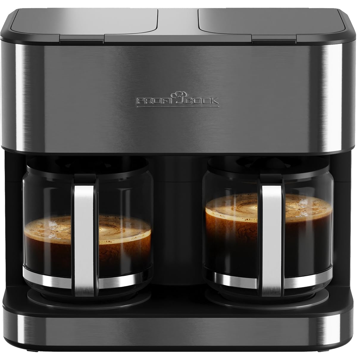ProfiCook PC-KAD 1308, machine à café double, 3,6 l, 32 tasses, 2 percolations