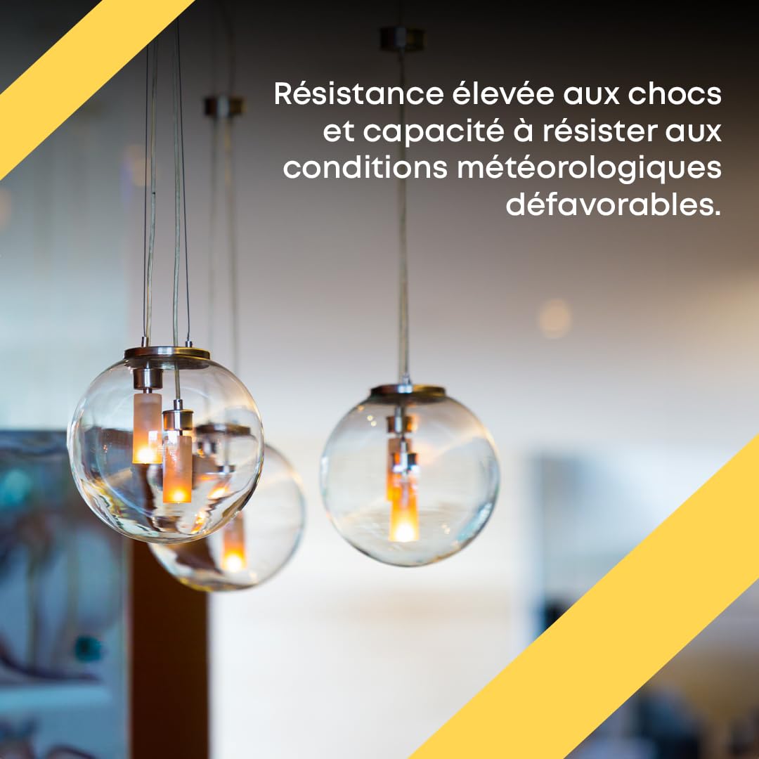 Diffuseur Sphérique - Remplacement Globe - Éclairage Public - Luminaire Extérieur - Polycarbonate Incolore - Dimensions : Ø 30 cm - Poignée Baïonnette : 13,9 cm