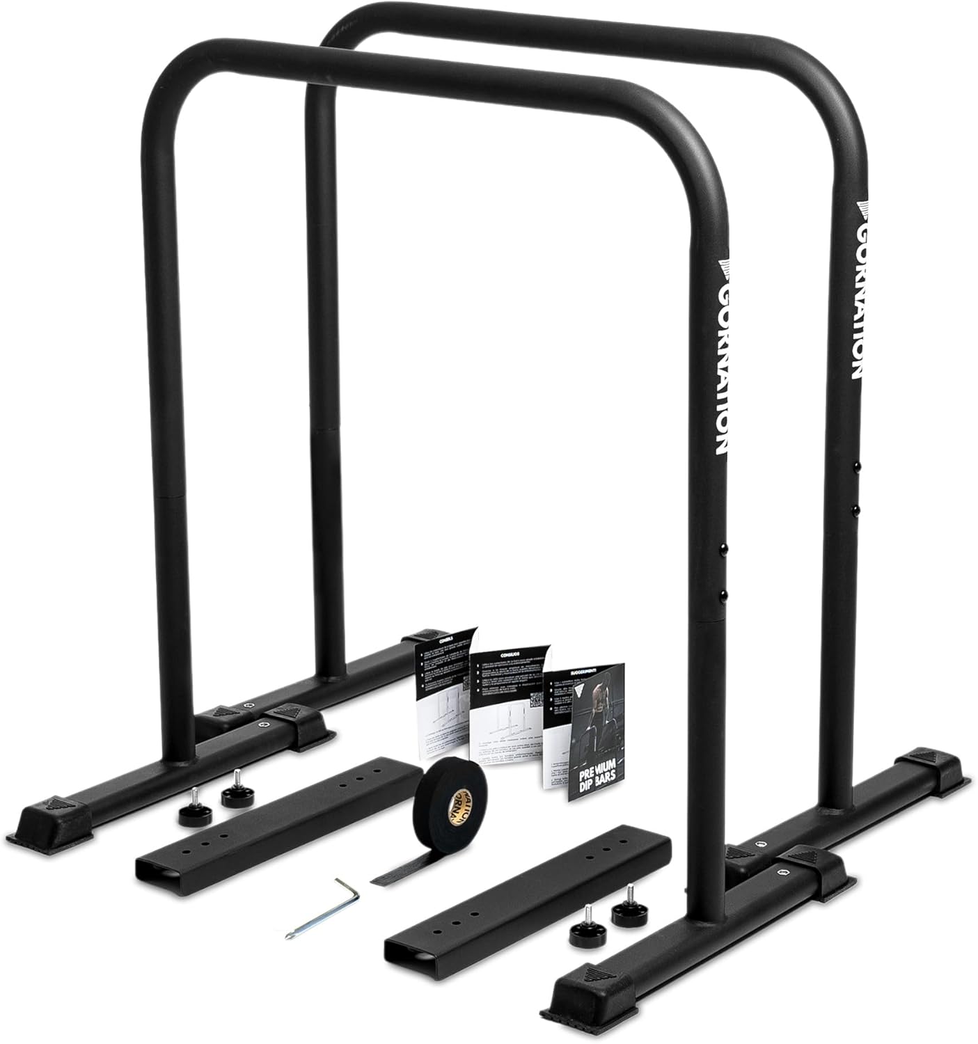 GORNATION® Premium Dip Bars Calisthenics & Fitness Training Equipment