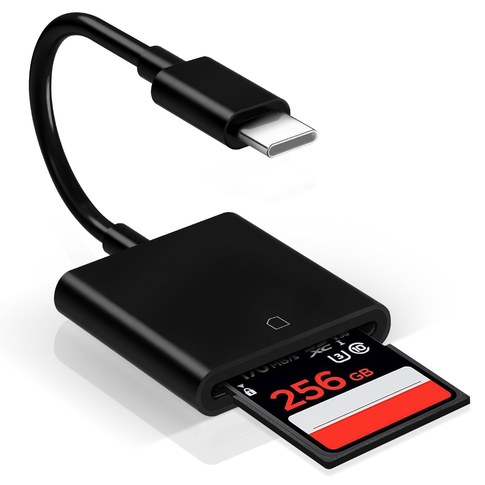 MTIQHS Memory SD Card Reader, Trail Game Camera Viewer | Black, Type C Digital Camera Ada…