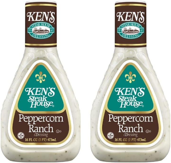 Peppercorn Ranch Dressing (Peppercorn Ranch, 16 Fl Oz, Pack of 2)