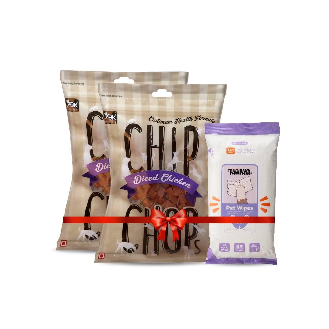 Combo of 2 Packs of Diced Chicken Dog Treat, 70 GMS Each and 40 Wipes Pull-Pack Pawpaya Pet Wipes for Dogs & Cats (Vanilla Scented) (B0BZDCQ2Y7) Amazon Price History, Amazon Price Tracker