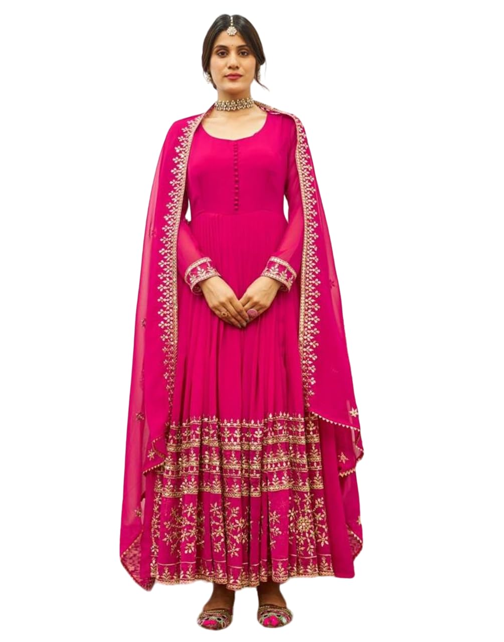 Pink Blossom Earthy Gown Set-image-16