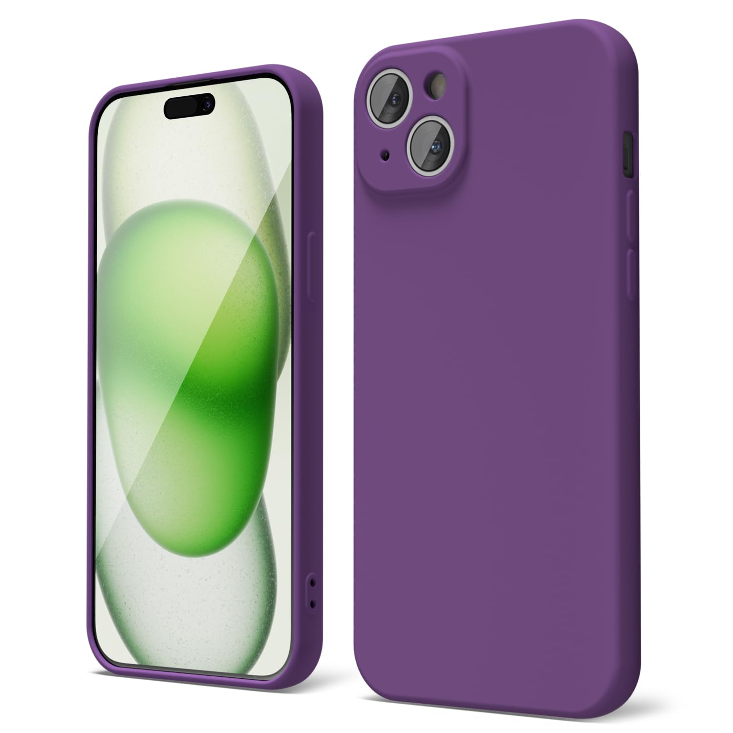 oakxco for iPhone 16 Pro Max Case Liquid Silicone, Soft Rubber Gel Elegant Aesthetic Basic Simple Cover, Cute Thin Slim TPU Matte Solid Color Plain Smooth Case for Women Girl, Light Pink — view 1407