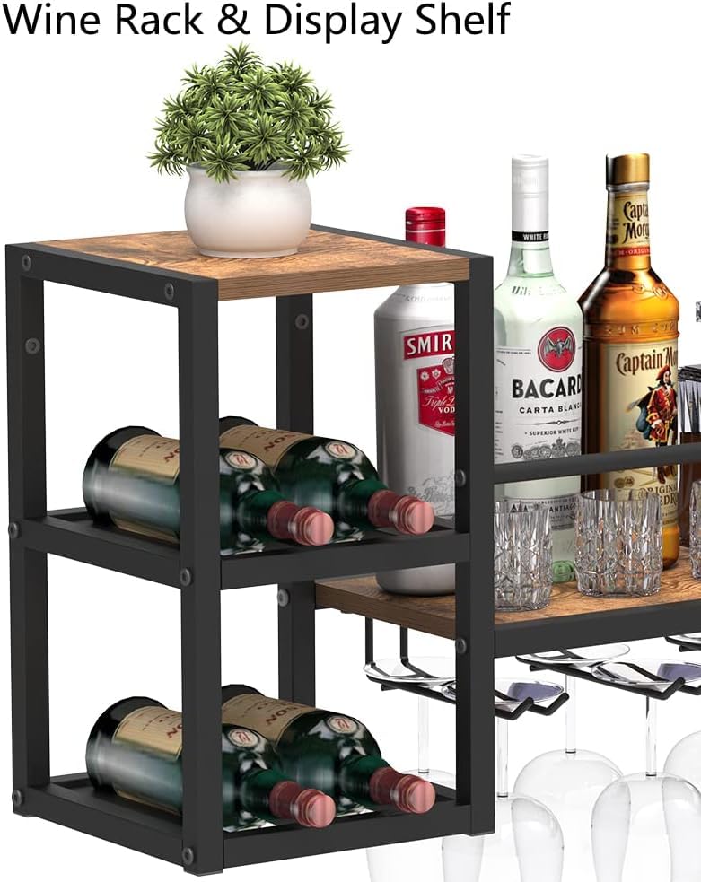 Étagère à vin murale pour libérer de l'espace et ranger les verres