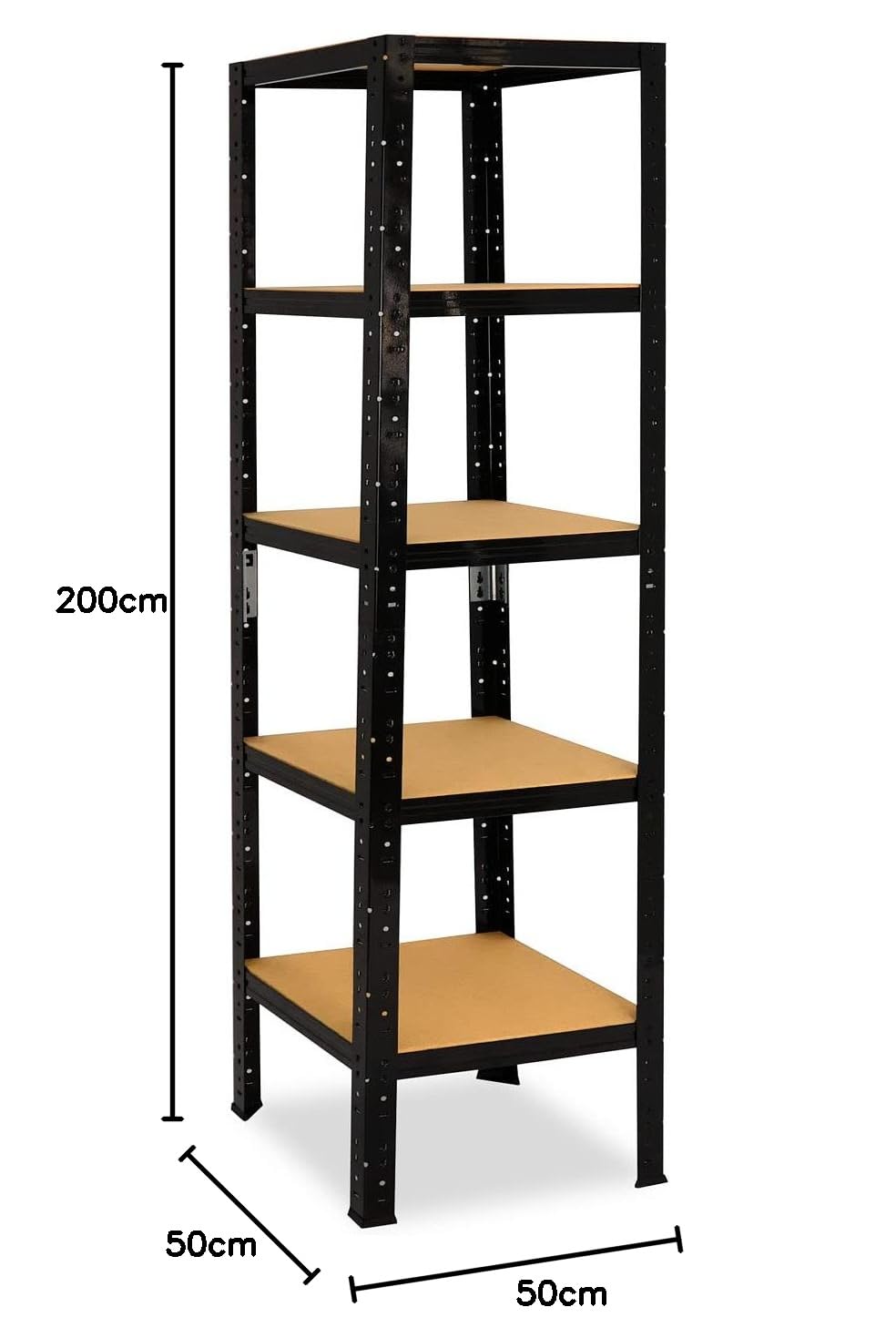 Scaffale Metallico 100x100x40 Cm Con 3 Ripiani - Capacità Di Carico 175 Kg Per Garage, Cantina O Officina - Foto 4