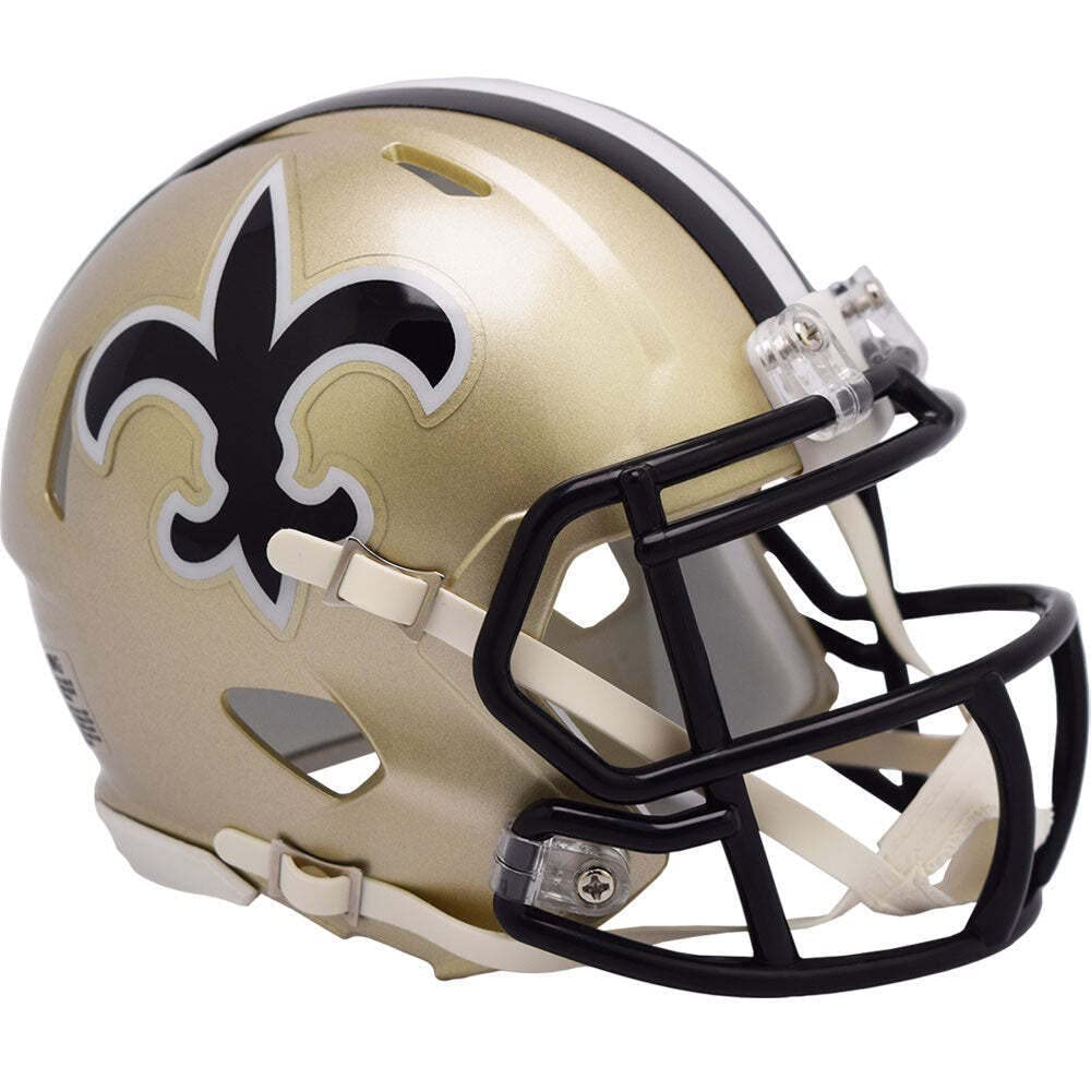 Riddell New Orleans Saints 1976-99 - Mini Casco con máscara Facial Z2B